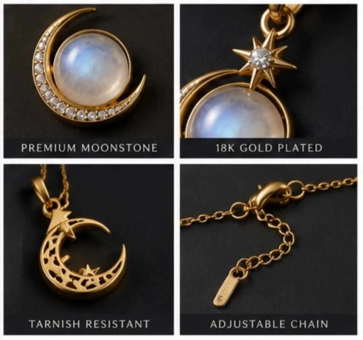 Celeste Moonstone Pendant