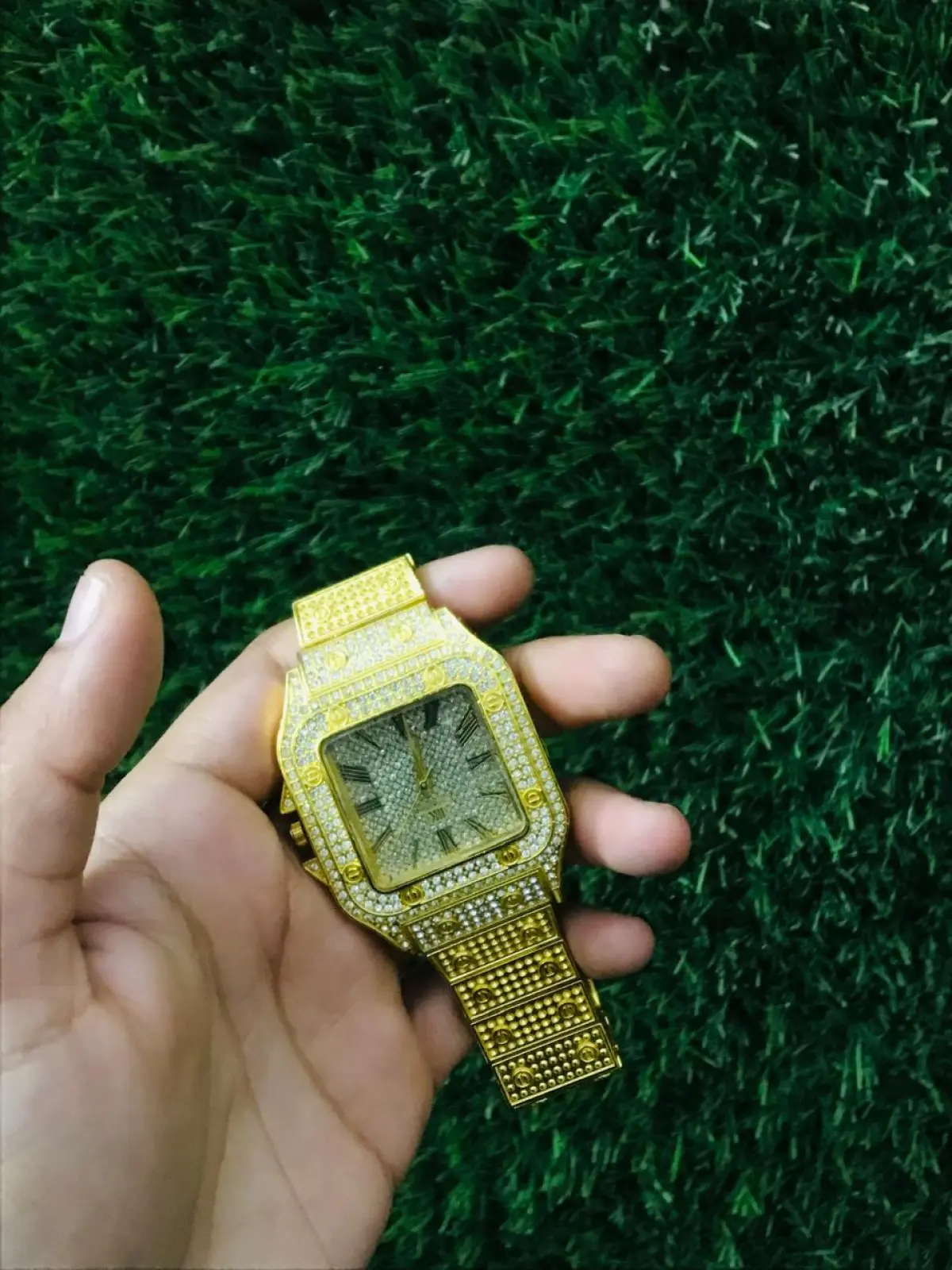 Diamond wrist watch